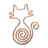 16 Pcs Pink Cat Paper Clips Cute Animal Shaped Bookmarks Pins Office Supplies Metal Document Organizing Paper Clips