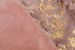 Luxury Chinchilla Faux Fur Gilded Dust Pink Pillow (20 In. x 20 In.)