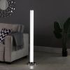 49" LED Illuminari White Crystal Sand Rocks Column Floor Lamp