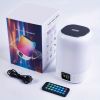 Bluetooth Speaker with Night Light, Alarm Clock Touch Sensor Bedside Lamp Dimmable Multi-Color Changing, Speaker Bedroom Alarm Clock