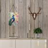 NEW Peacock Wall or Door Hanging Prints Aluminum Metal Sign Kitchen Wall Bar Bathroom Plaque Home Decor Front Door Plaque, 12x16, Multicolor