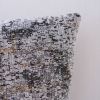 Decorative Light Gray and Gold Chenille Throw Pillow