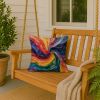 Gay Mosaic of Pride Throw Pillow Machine Washable, Indoor Outdoor Decorative Pillow for Couch, Bed or Patio, 18Hx18W