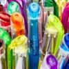 Kingart, Soft Grip Glitter Gel Pens, XL 2.5mm Ink Cartridge, Set of 30 Unique Colors