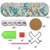 16Pcs Rhinestones Art Painting Coasters with Holder 8 Styles Marine Animals Rhinestones Painting Coasters Holiday Birthday Gift DIY Coasters Art and C