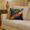 Resilience Pride Throw Pillow Machine Washable, Indoor Outdoor Decorative Pillow for Couch, Bed or Patio, 14Hx14W
