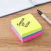 Pen+Gear Sticky Notes Cube 3 x 3 Inch Multicolor Self-Adhesive Notepad 400 Sheets for Office School and Home Use