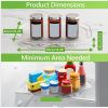1pc, Rectangle Lazy Susan Organizer For Refrigerator, Turntable Organizer For Refrigerator, Countertop Condiment Storage Rack, For Kitchen, Pantry