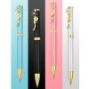 4pcs Ballpoint Pens,Fine Point Smooth Writing Pens,Metal Twist Pretty Pens For Journaling, 1.0 Mm Medium Point Black Ink Cute Pens