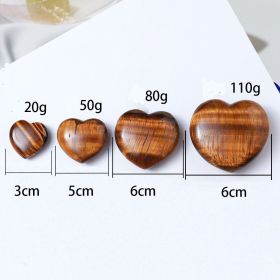 Natural Tiger Eye Love Crystal Heart (Style: Tiger Eye Stone Love, size: 6cm)
