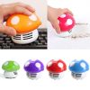 Mini Vacuum Cleaner 6 Colors Cute Mini Mushroom Corner Desk Table Dust Vacuum Cleaner For Car Home Computer Sweeper