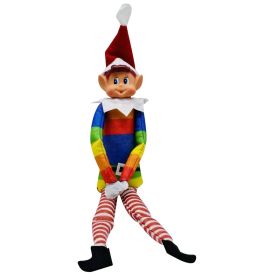 Christmas Elf Doll Christmas Elf Doll Pendant Ornament Ornament (Color: rainbow, Style: boy)