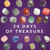Advent Calendar 2024, 24 Days Crystal Gemstones Minerals & Fossils Advent Calendar