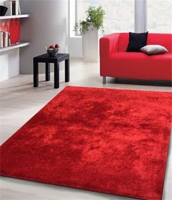 "Fuzzy Shaggy" Hand Tufted Area Rug (Color: as Pic)