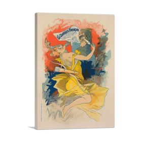Affiche Pour Le Journal - Le Courrier Francais (Type: Standard Framed Canvas Print, size: 40" x 26" / 100cm x 65cm (approx))
