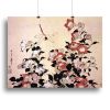 Chinese bell flower and dragon-fly by Hokusai Canvas Print or Poster