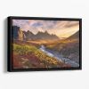 Mountain Paradise Floating Framed Canvas
