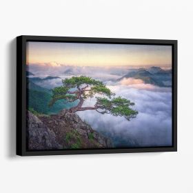 On The Rock Floating Framed Canvas (Color: Black, size: 40" x 26" / 100cm x 65cm (approx))