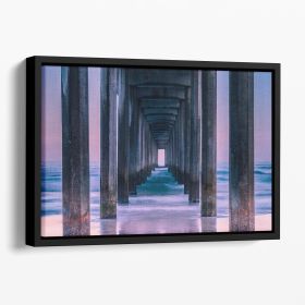 Vista Floating Framed Canvas (Color: Black, size: 12" x 8" / 30cm x 20cm (approx))