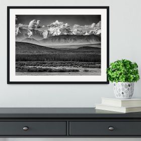 The Alaskan Range Framed Print (Color: Black/No White Edging, size: 36" x 24" / 90cm x 60cm (approx))