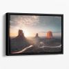 When Dawn Married Dusk Floating Framed Canvas