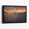 Badlands Bardenas Reales Floating Framed Canvas