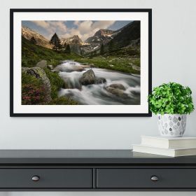 Maritime Alps Park Framed Print (Color: Black/No White Edging, size: 12" x 8" / 30cm x 20cm (approx))