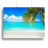 clear blue sea Beach Canvas Print or Poster