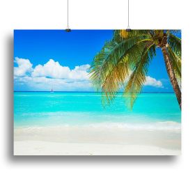 clear blue sea Beach Canvas Print or Poster (Type: Poster Print, size: 24" x 16" / 60cm x 40cm (approx))