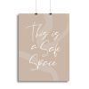 This Is a Safe Space Canvas Print or Poster