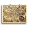 A new and accvrat map of the world Canvas Print or Poster