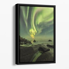 Dancing Queen Floating Framed Canvas (Color: Black, size: 36" x 24" / 90cm x 60cm approx)