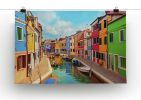 Burano Venetian Lagoon Canvas Print or Poster