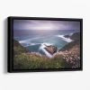 On The Edge Of The Cliff Floating Framed Canvas
