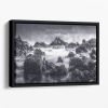 Rocky Seascape Floating Framed Canvas