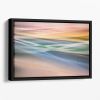 Coloured Waves Floating Framed Canvas