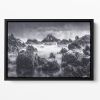 Rocky Seascape Floating Framed Canvas