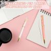 4pcs Ballpoint Pens,Fine Point Smooth Writing Pens,Metal Twist Pretty Pens For Journaling, 1.0 Mm Medium Point Black Ink Cute Pens