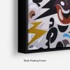 Abstract Graffiti Floating Frame Canvas