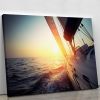 Sail boat gliding Canvas Print or Poster