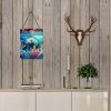 NEW Manatee Wall or Door Hanging Prints Aluminum Metal Sign Kitchen Wall Bar Bathroom Plaque Home Decor Front Door Plaque, 12x16, Multicolor