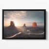 When Dawn Married Dusk Floating Framed Canvas