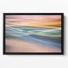 Coloured Waves Floating Framed Canvas