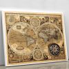 A new and accvrat map of the world Canvas Print or Poster