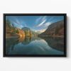 Magic Lake Floating Framed Canvas