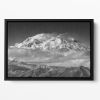 Denali From The Opposing Ridge Line Floating Framed Canvas