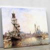 The Honfleur Port 2 by Monet Canvas Print or Poster