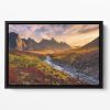 Mountain Paradise Floating Framed Canvas