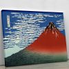 Red southern wind on Fiji on a clear morning by Hokusai Canvas Print or Poster