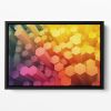 Dimensional Hexagons Floating Framed Canvas